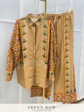 Riviera Border-Print Shirt & Pants Set