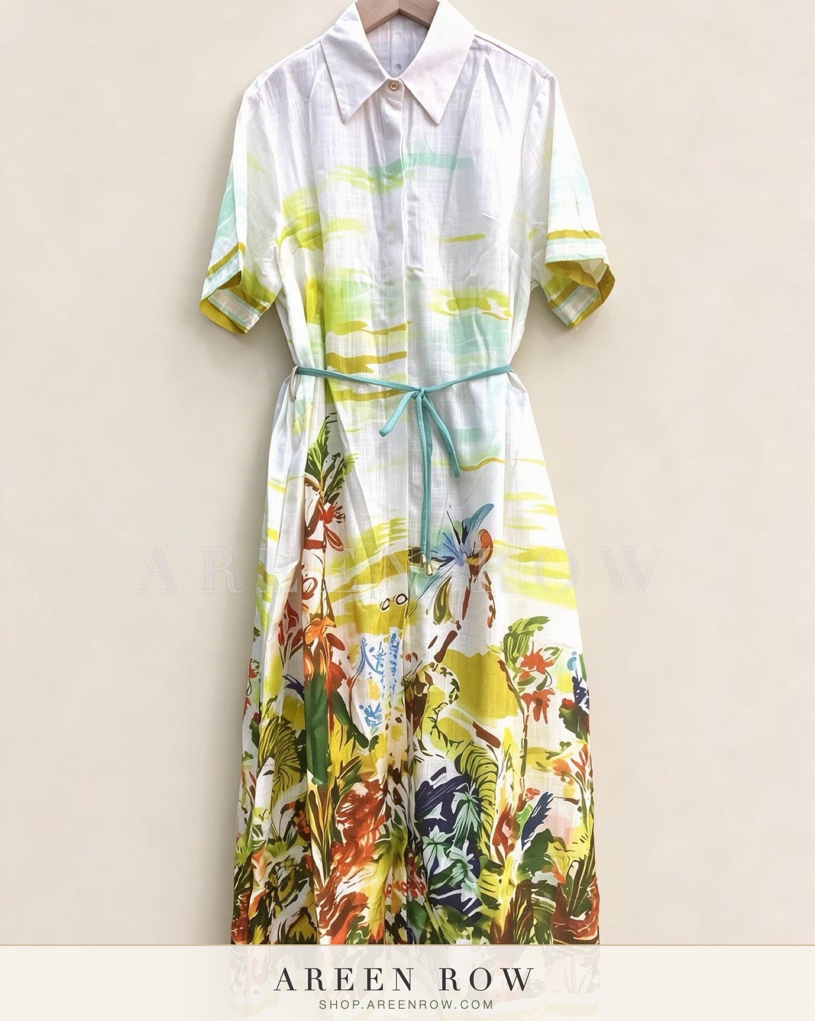 Camille Printed Shirt Dress