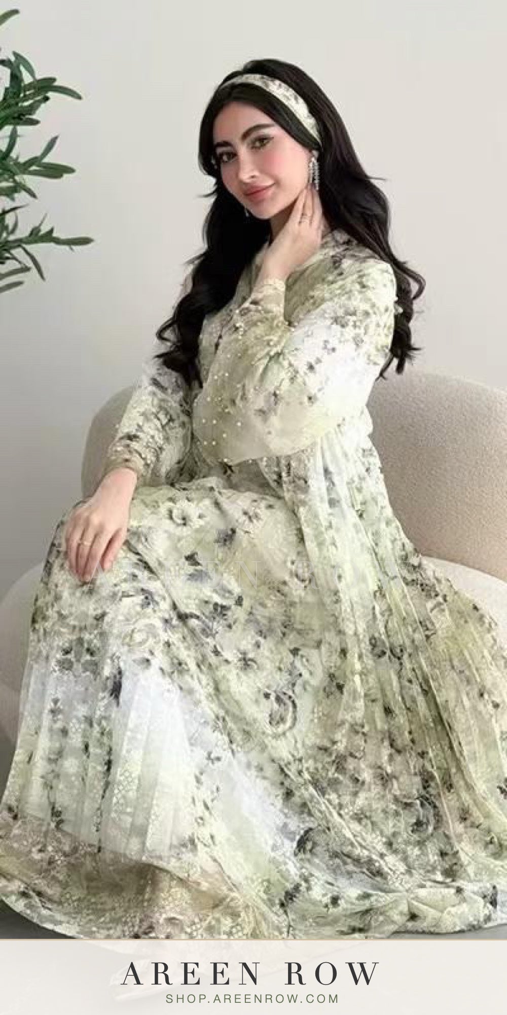 Layali Floral Chiffon Dress