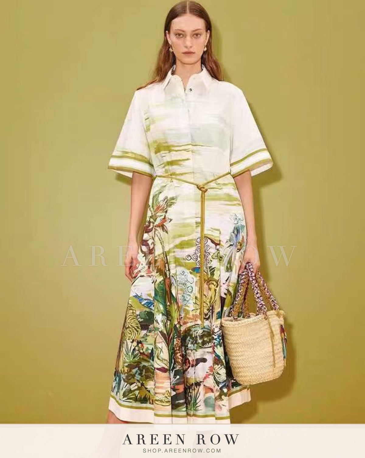 Camille Printed Shirt Dress