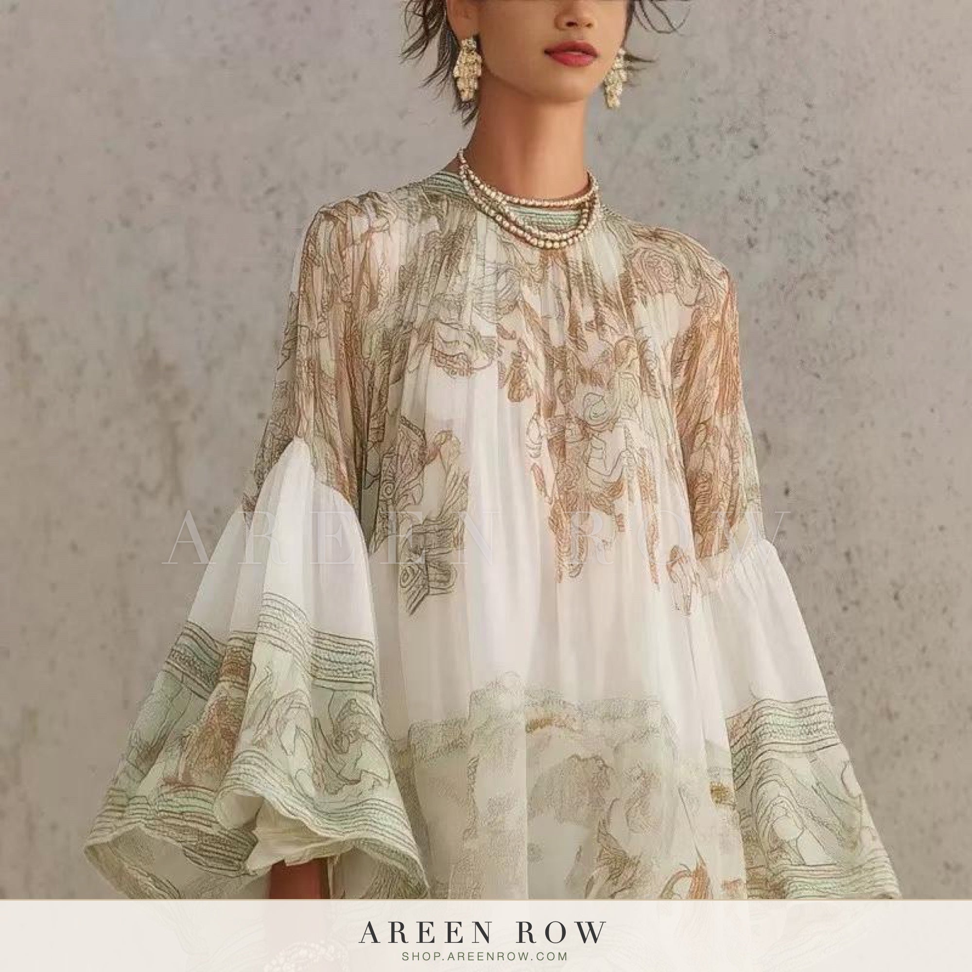 Aria Organza Ruffle Dress