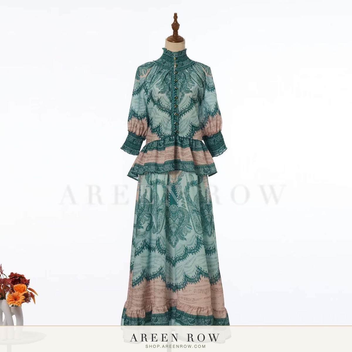 Salma Tiered Print Maxi Dress