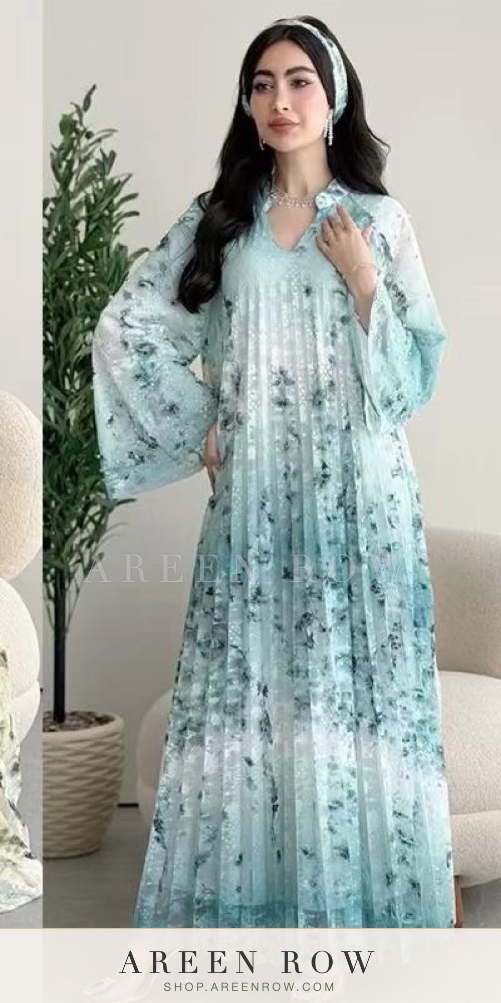 Layali Floral Chiffon Dress