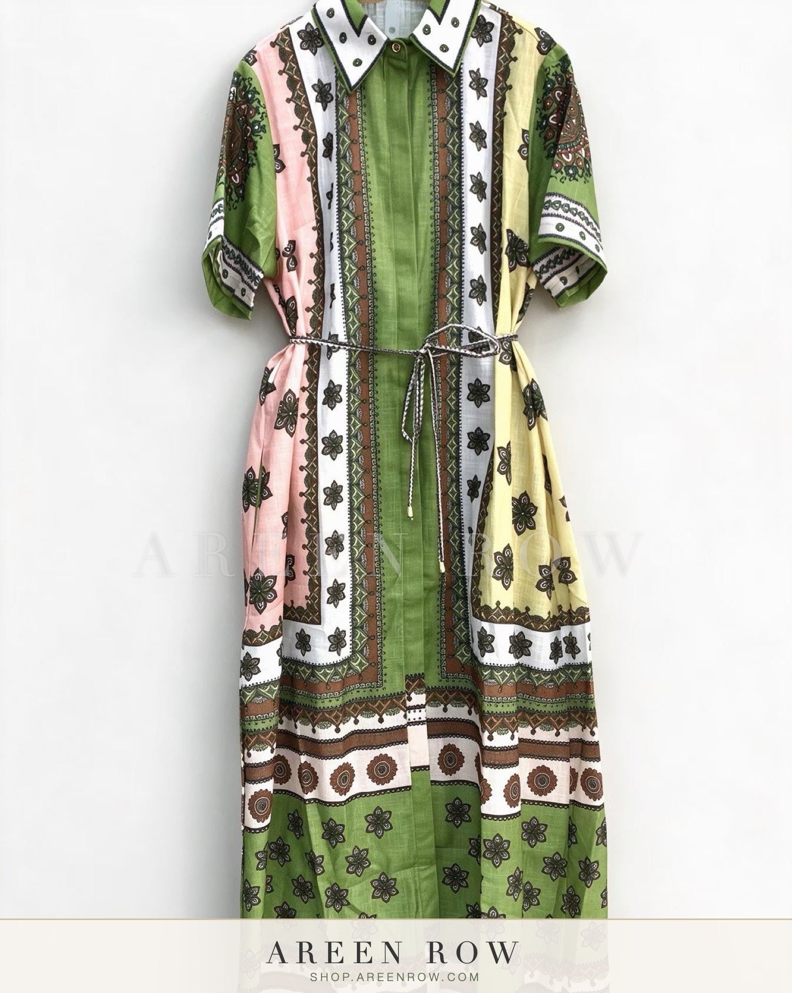Camille Printed Shirt Dress