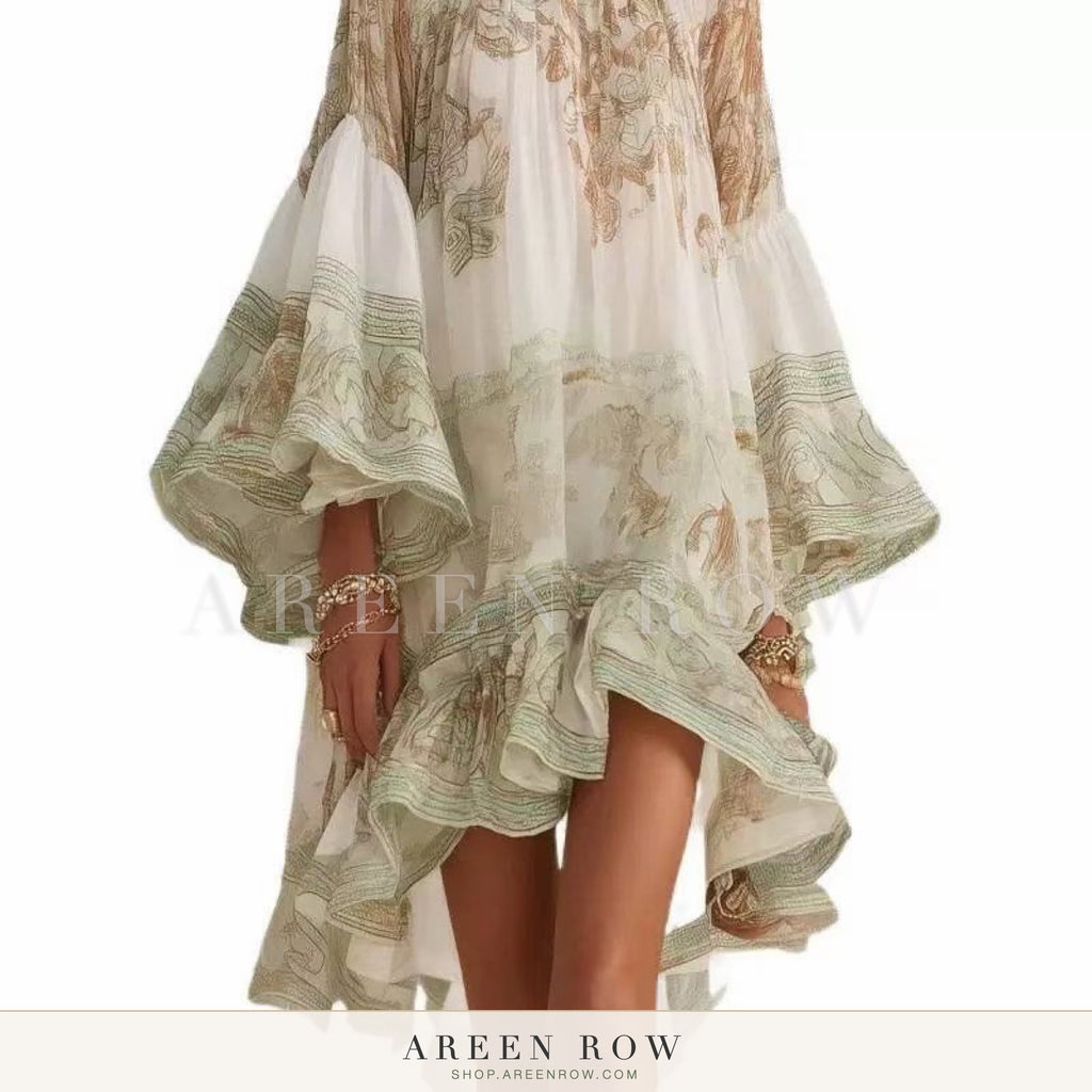 Aria Organza Ruffle Dress