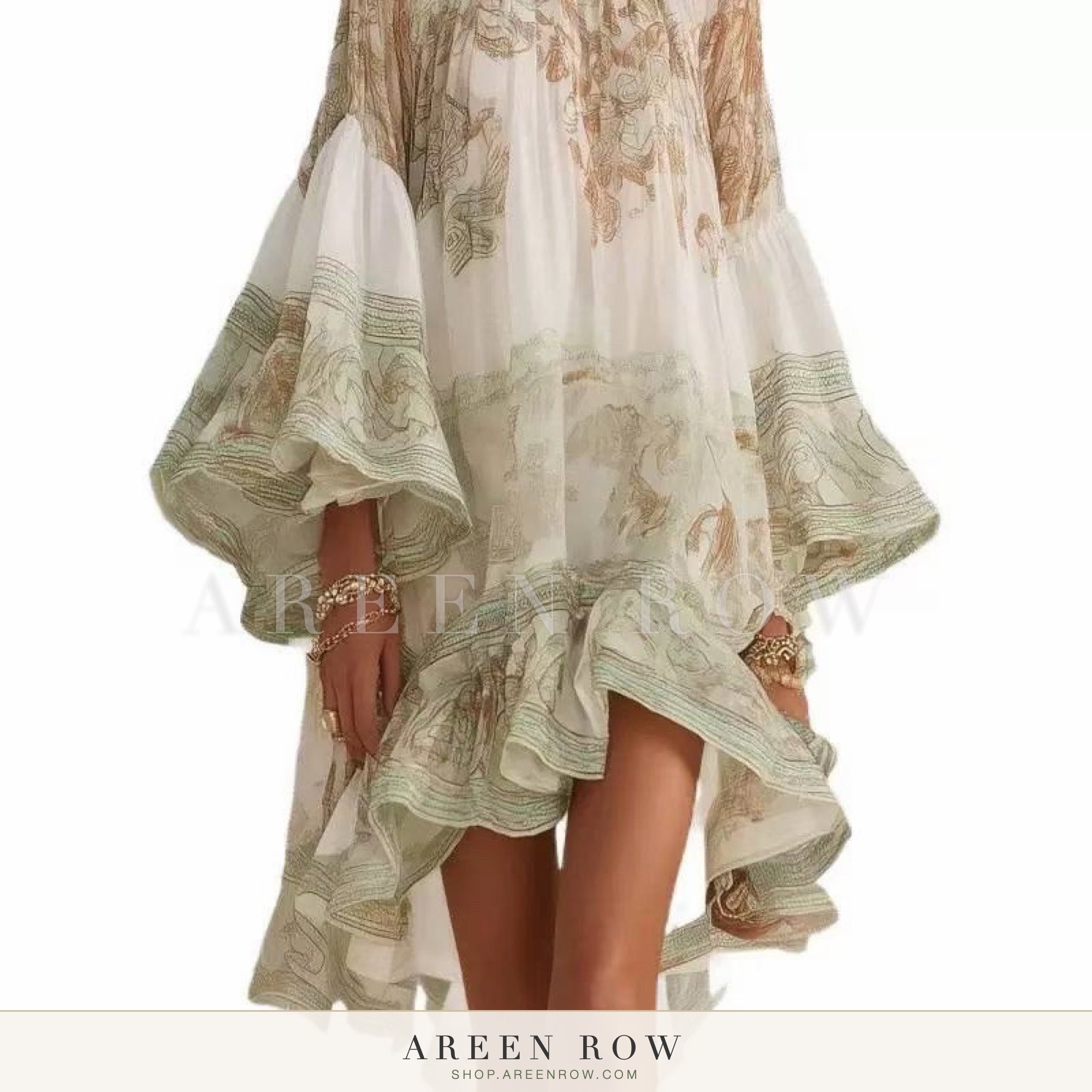 Aria Organza Ruffle Dress