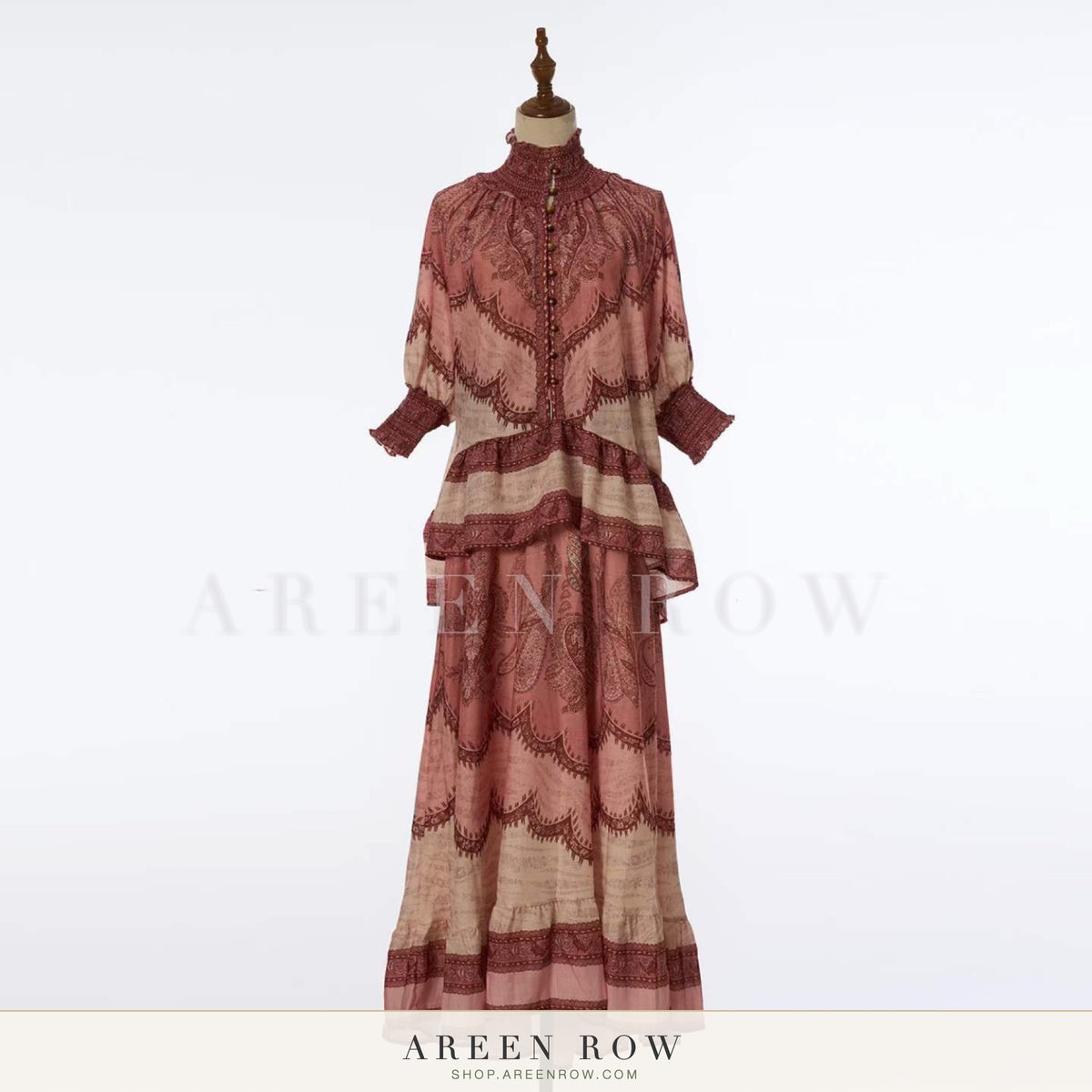 Salma Tiered Print Maxi Dress