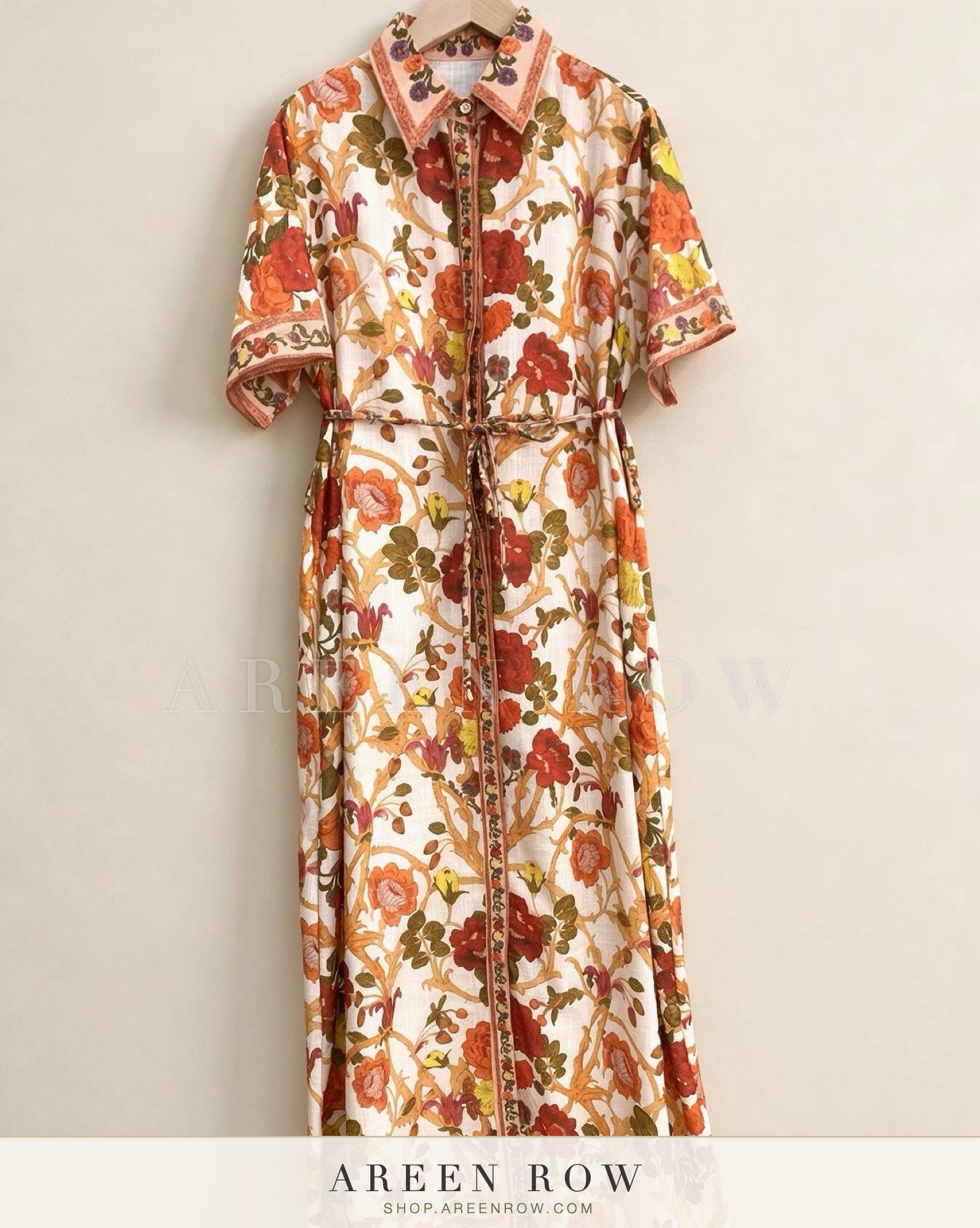 Camille Printed Shirt Dress