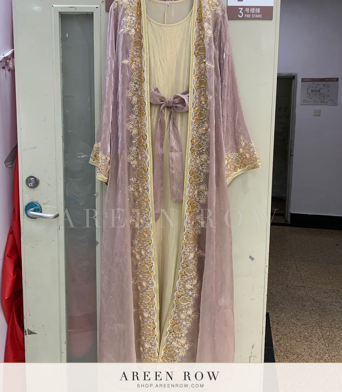Hana Embellished Kaftan Set