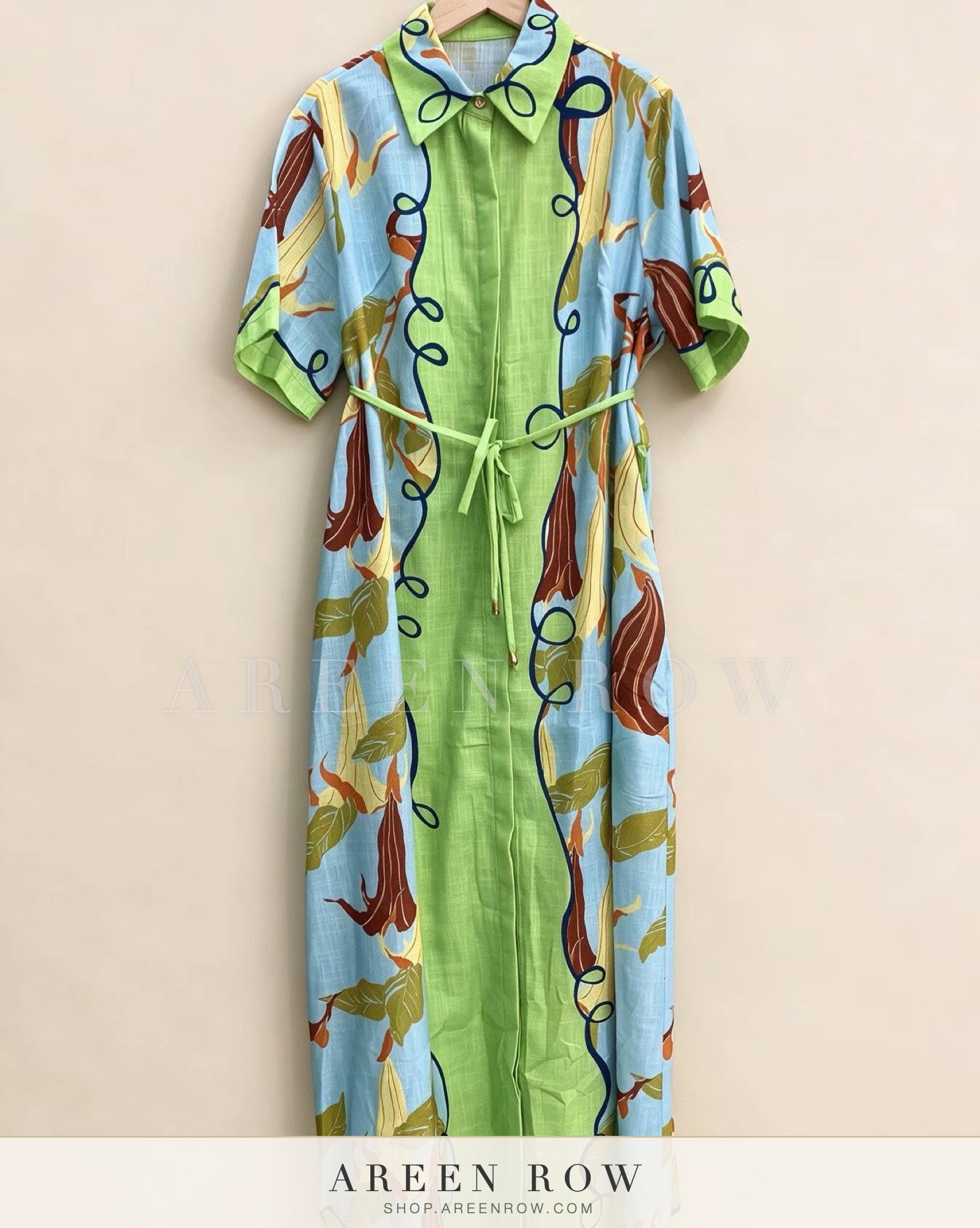 Camille Printed Shirt Dress