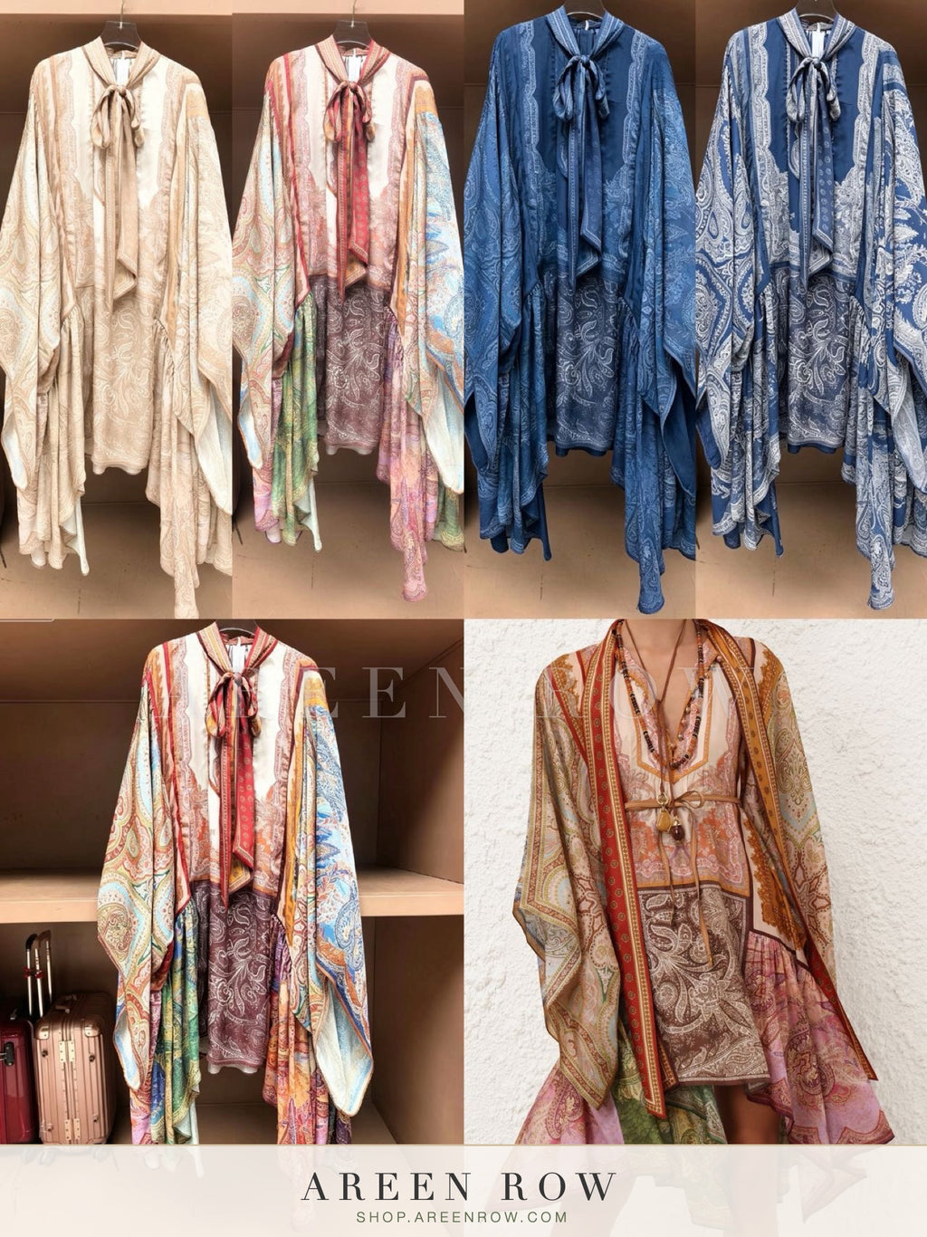 Sahar Paisley Cape Blouse