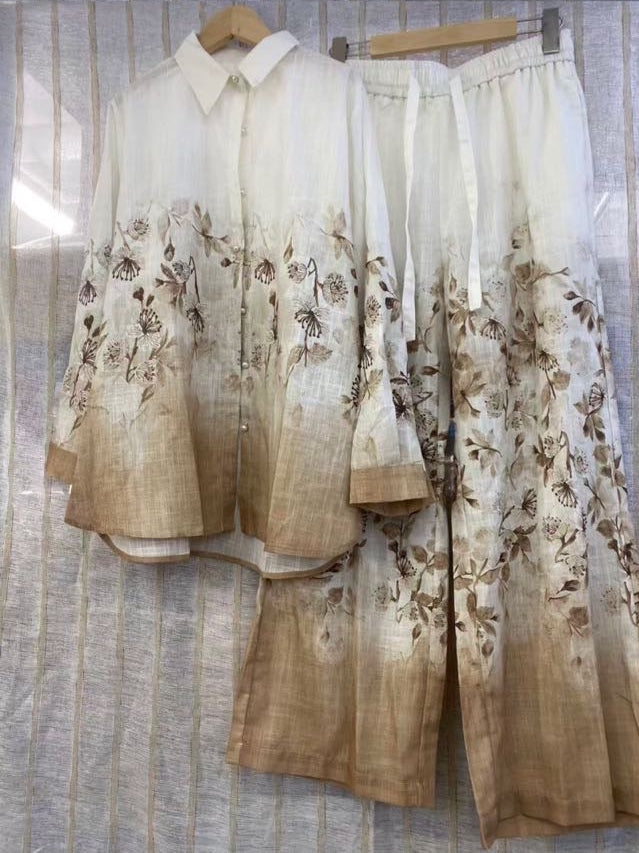 Meadow Ombre Linen Set