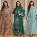 Sana Sequin Organza Kaftan