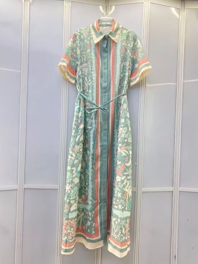 Riviera Belted Shirt Dress