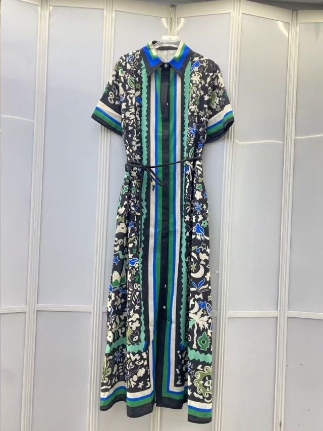 Riviera Belted Shirt Dress
