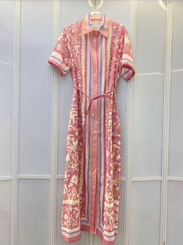 Riviera Belted Shirt Dress